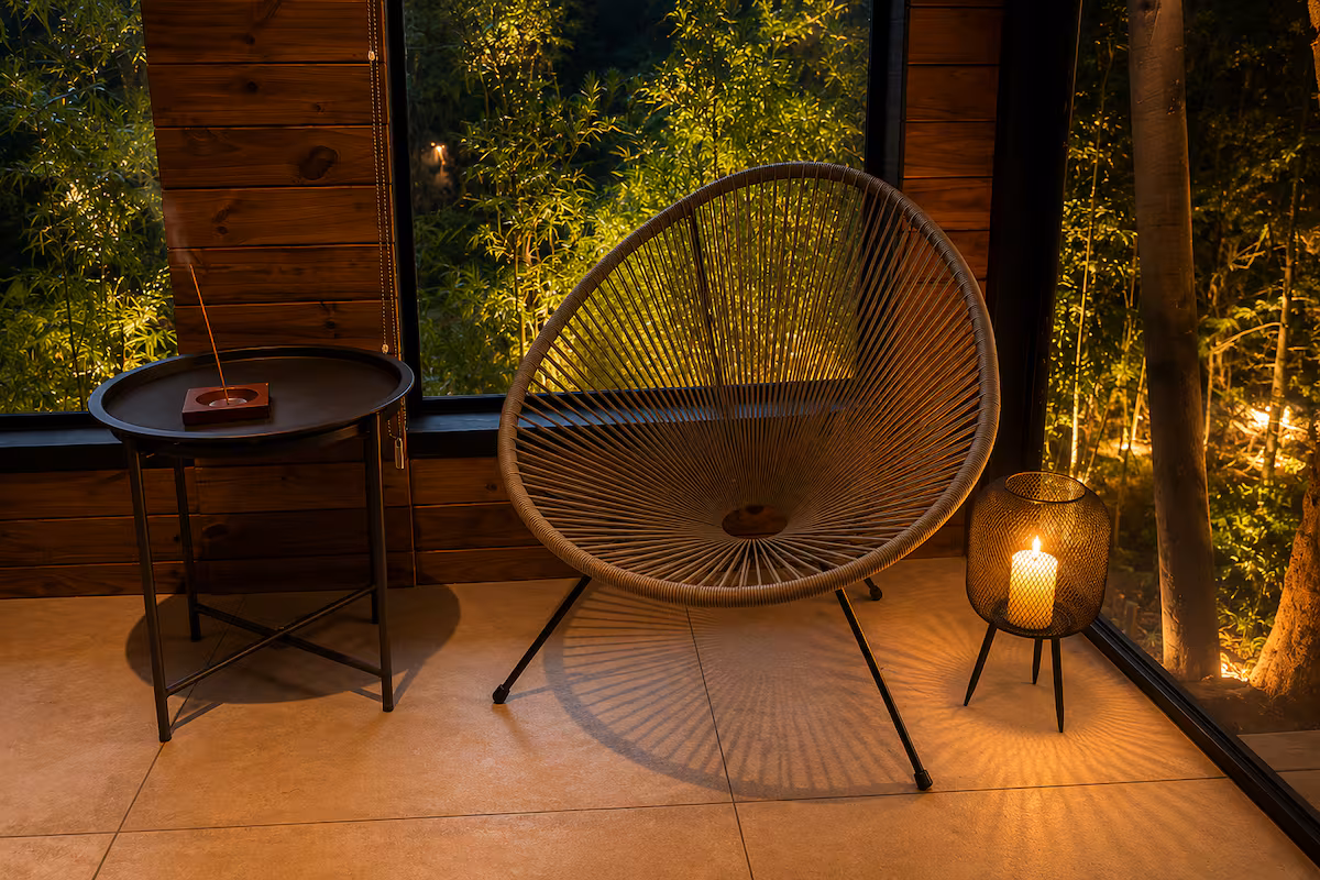 Sala de banho: espaço acolhedor